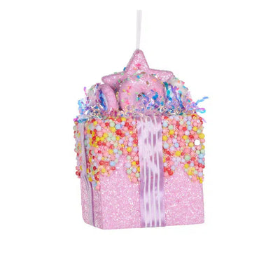 15Cm Festive Sprinkles Gift Box Hanging-Holly and Ivy-Lima & Co