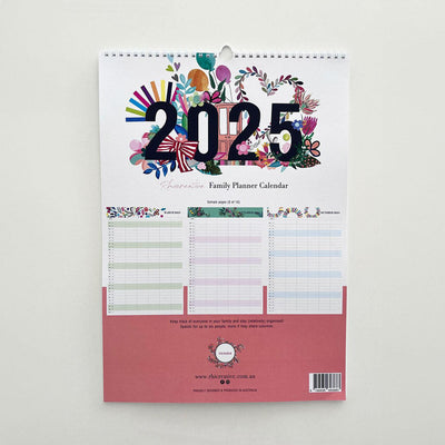 2025 Family Planner Calendar-Rhi Creative-Lima & Co