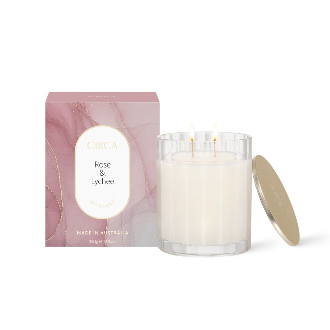 350G CANDLE ROSE & LYCHEE-CIRCA HOME-Lima & Co