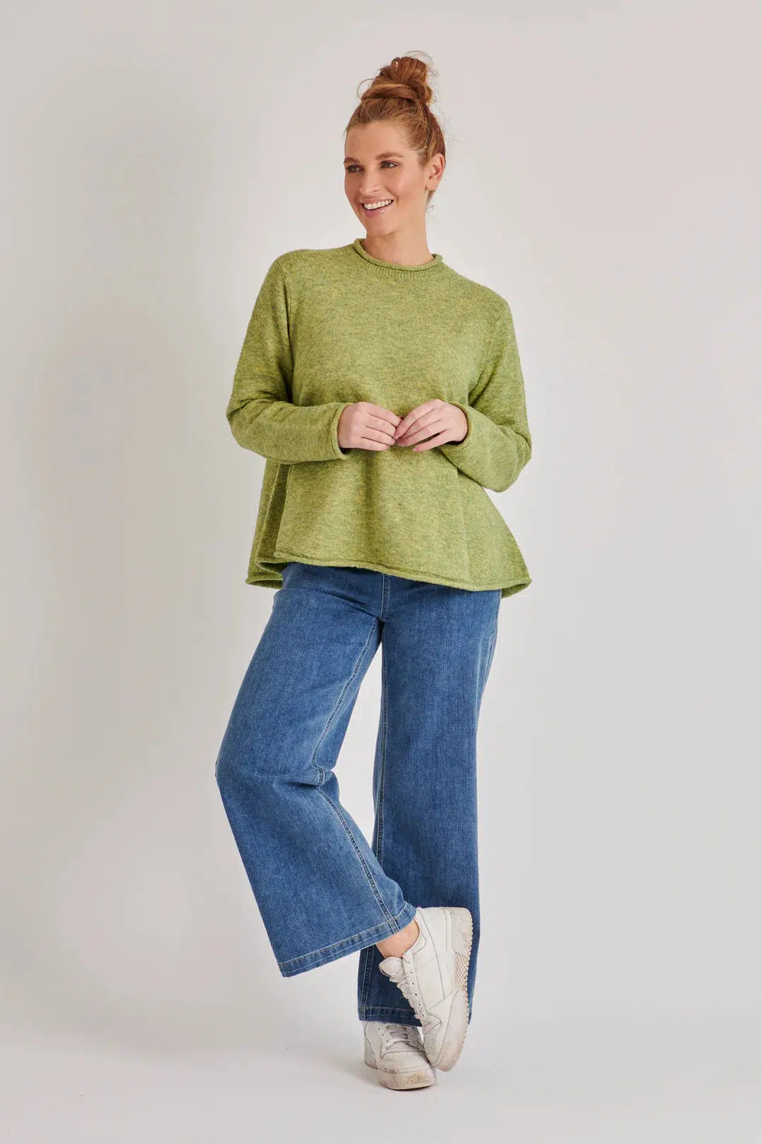 A-Line Jumper - Moss Green-One Ten Willow-Lima & Co