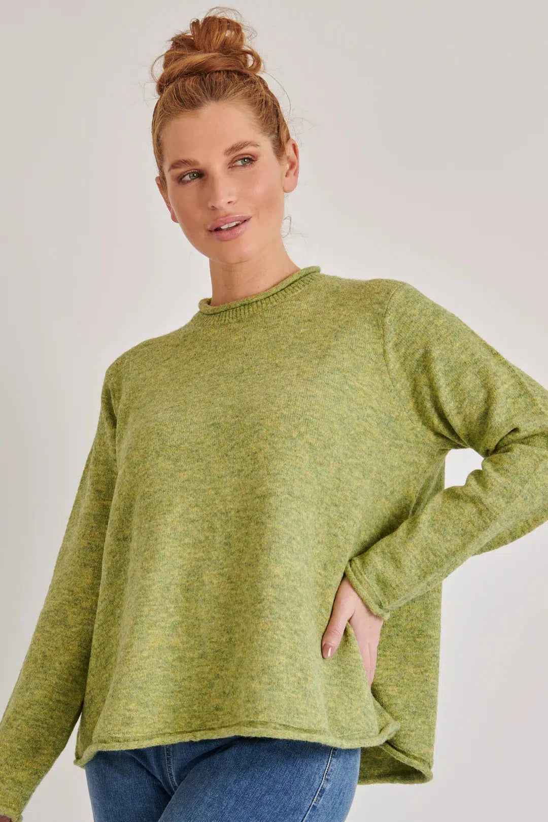 A-Line Jumper - Moss Green-One Ten Willow-Lima & Co