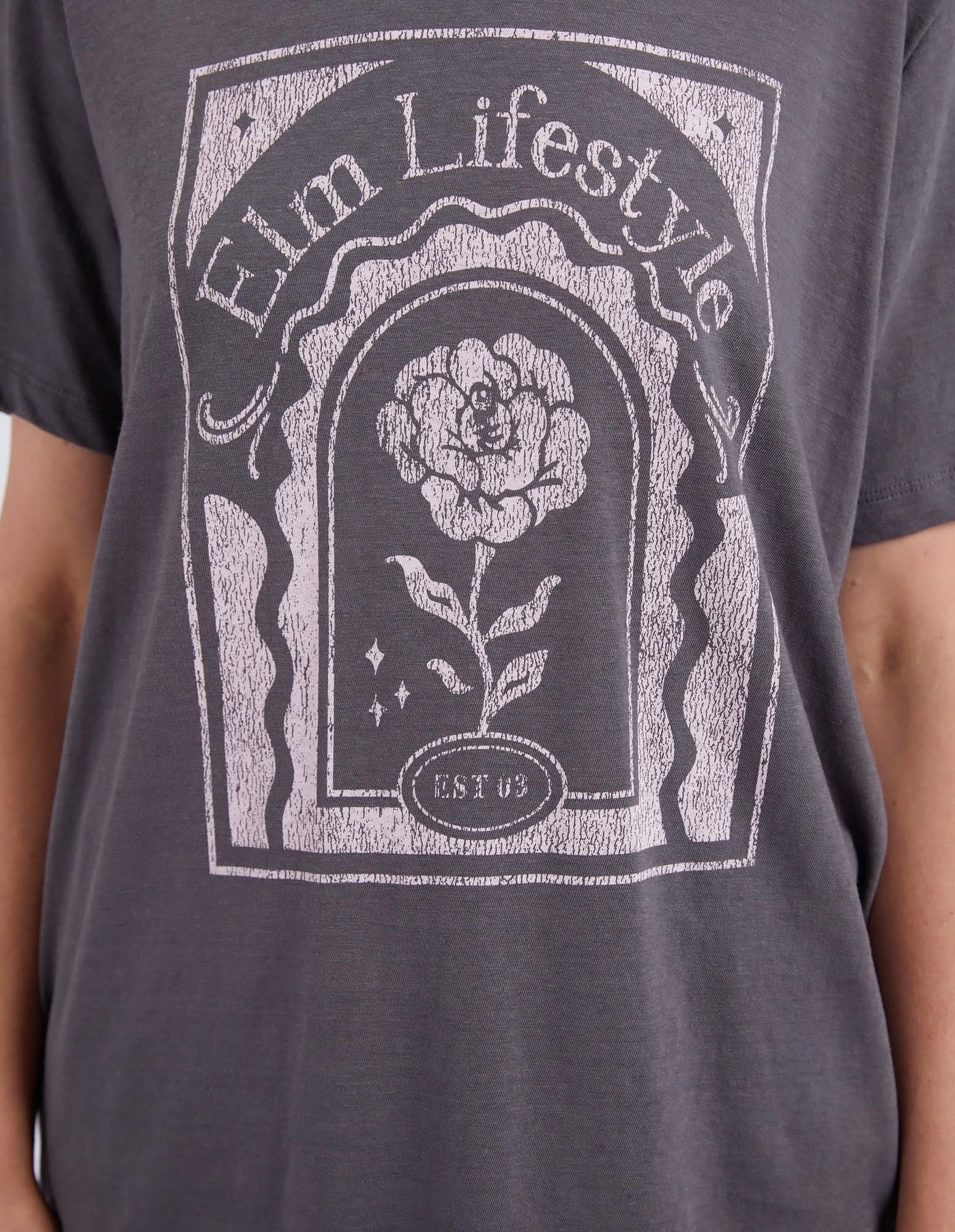 Accolade Tee - Charcoal-Elm Lifestyle-Lima & Co