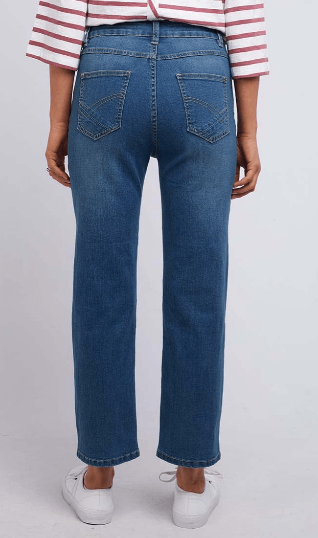 Ada Straight Leg Jean - Light Blue-Elm Lifestyle-Lima & Co