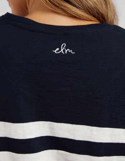 Allegra Long Sleeve Tee - Navy-Elm Lifestyle-Lima & Co