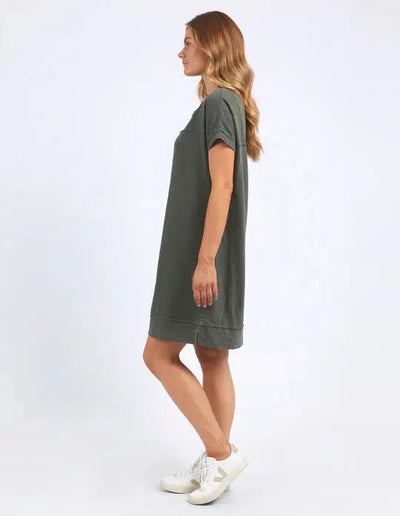 Allison Tee Dress - Khaki-Foxwood-Lima & Co