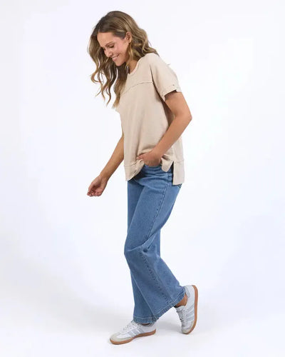 Allison Tee - Oatmeal-Foxwood-Lima & Co