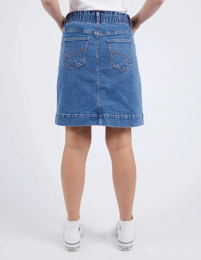 Atlas Denim Skirt - Dark Blue Wash-Elm Lifestyle-Lima & Co