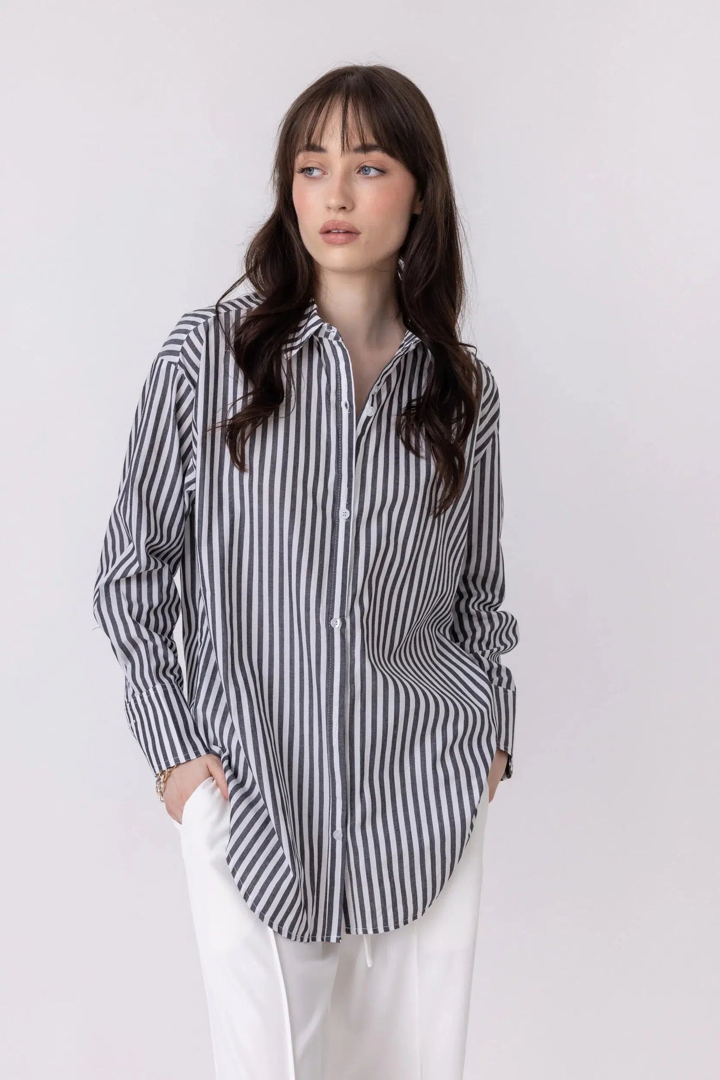 Austin Shirt - Black Stripe-ALEXANDRA-Lima & Co
