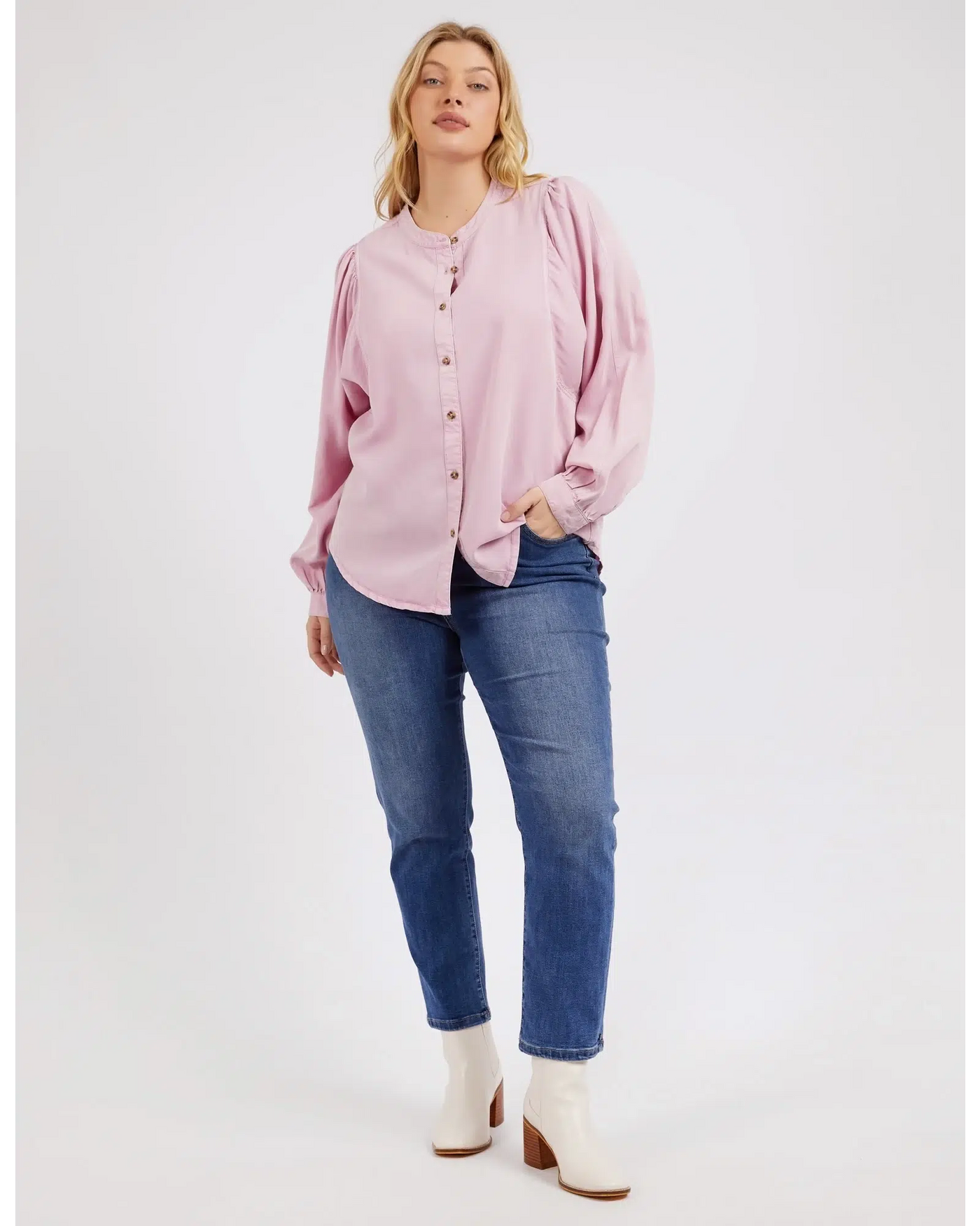 Bailey Shirt - Peony Pink-Elm Lifestyle-Lima & Co