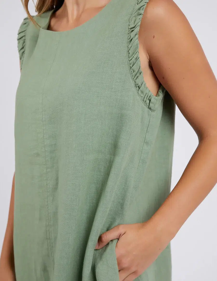 Bastia Dress - Fern Green-Foxwood-Lima & Co