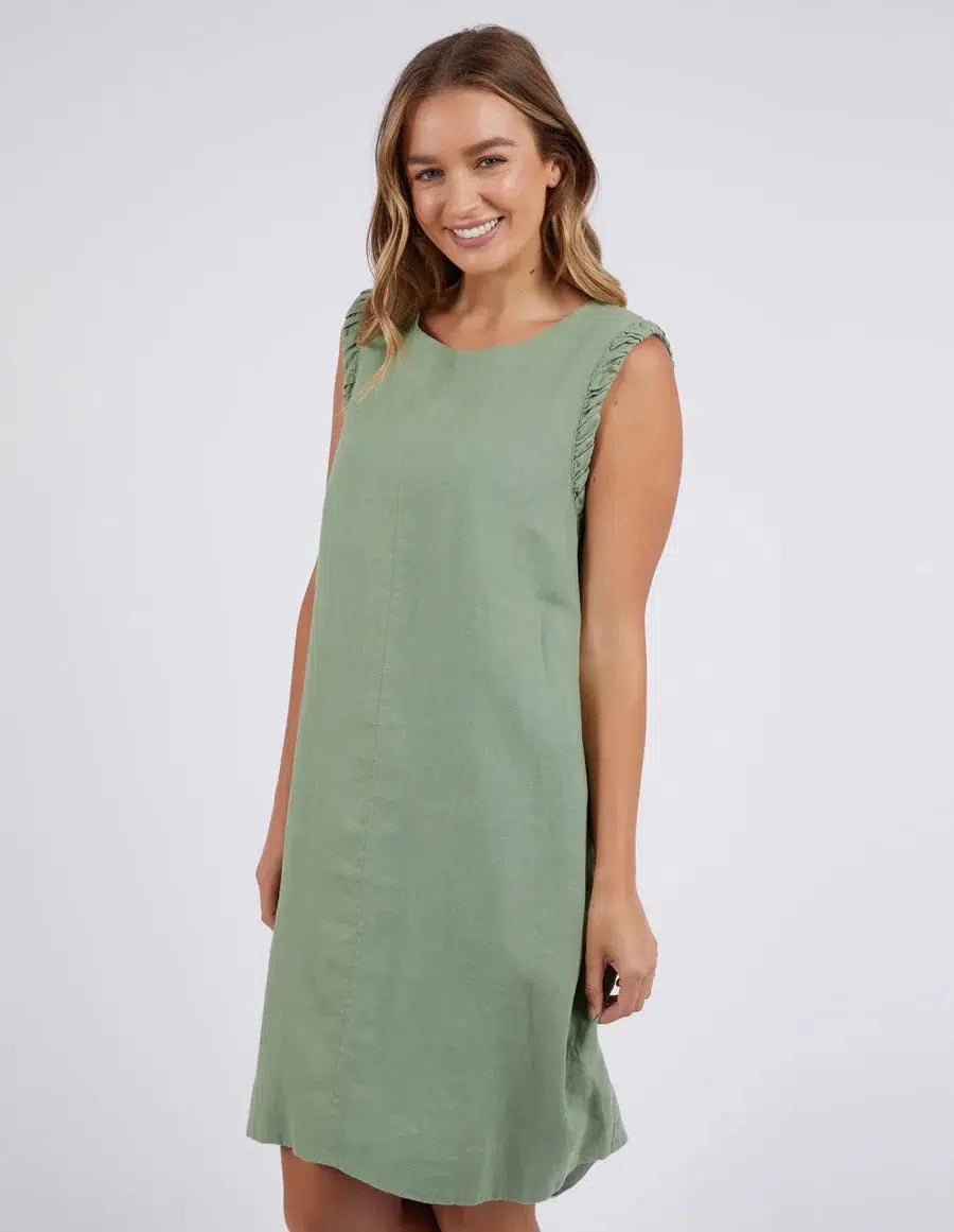 Bastia Dress - Fern Green-Foxwood-Lima & Co