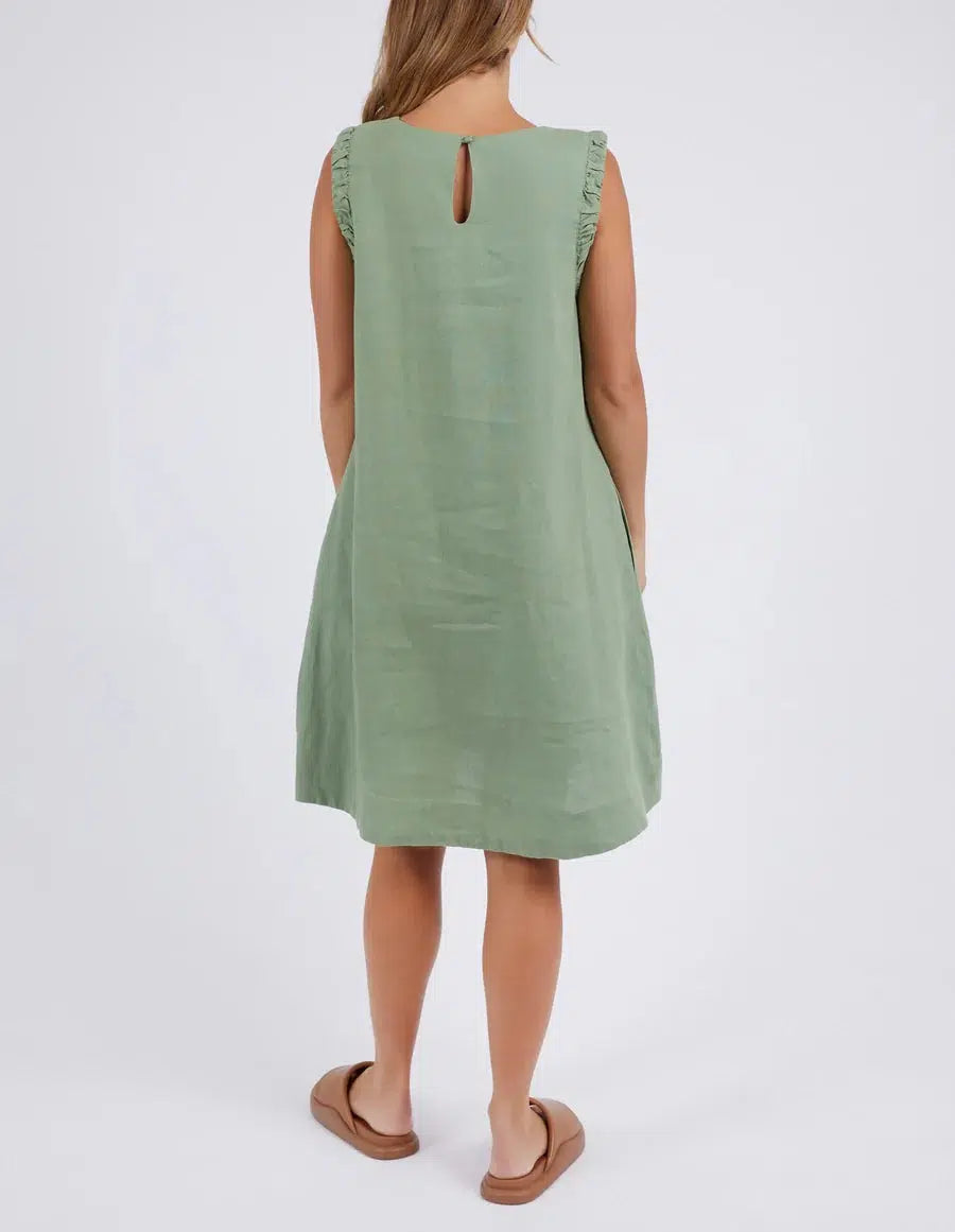 Bastia Dress - Fern Green-Foxwood-Lima & Co