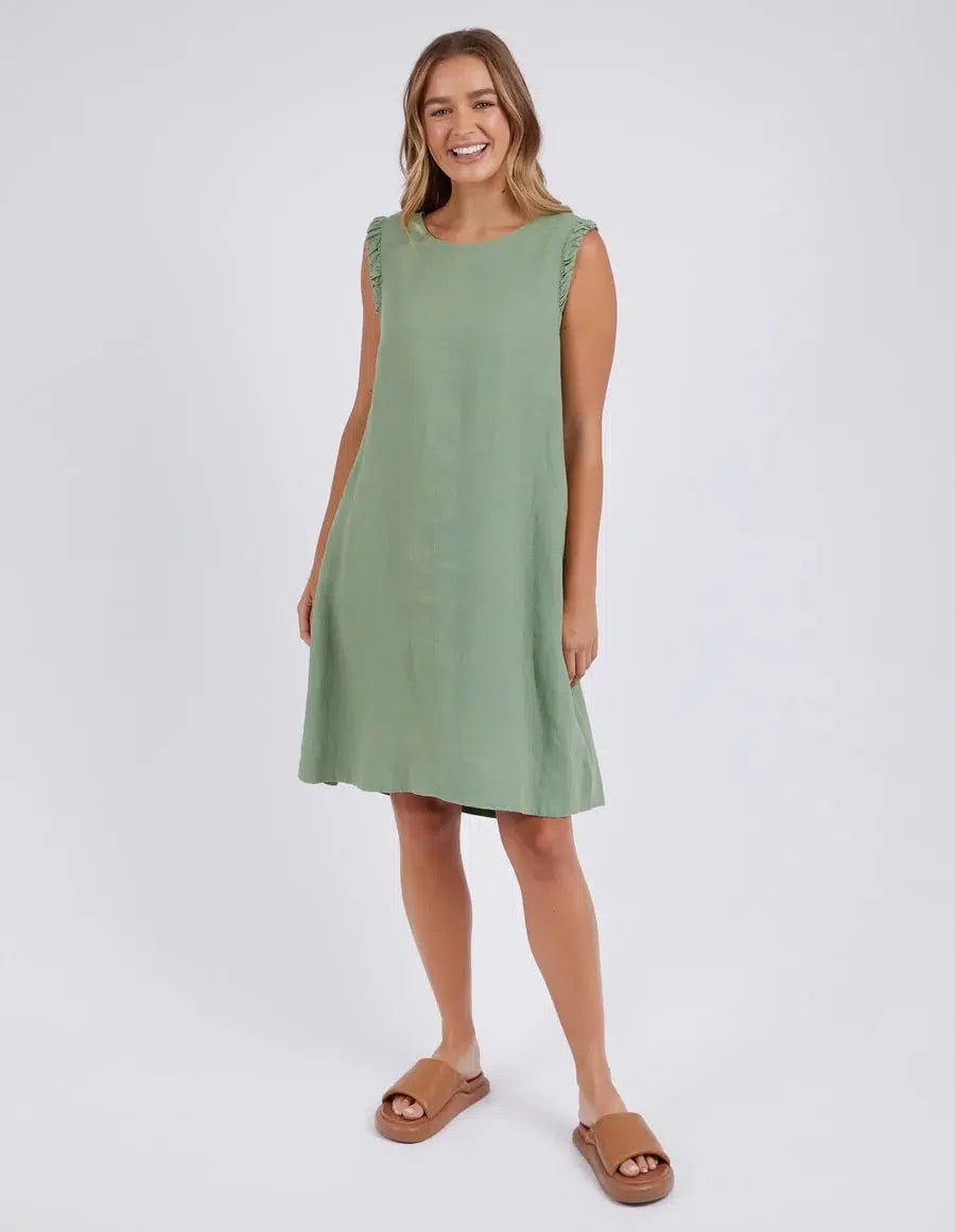 Bastia Dress - Fern Green-Foxwood-Lima & Co