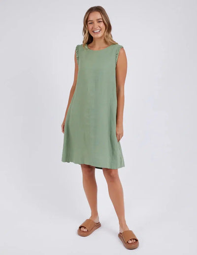 Bastia Dress - Fern Green-Foxwood-Lima & Co