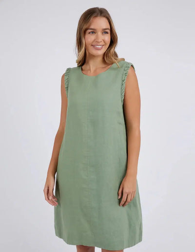 Bastia Dress - Fern Green-Foxwood-Lima & Co