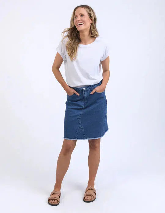 Belle Skirt - Blue-Foxwood-Lima & Co