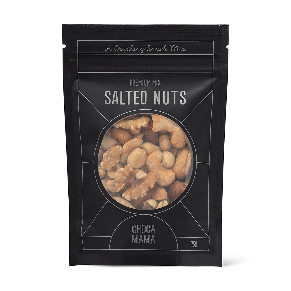 Black Label Salted Premium Nut Mix 75g-Chocamama-Lima & Co