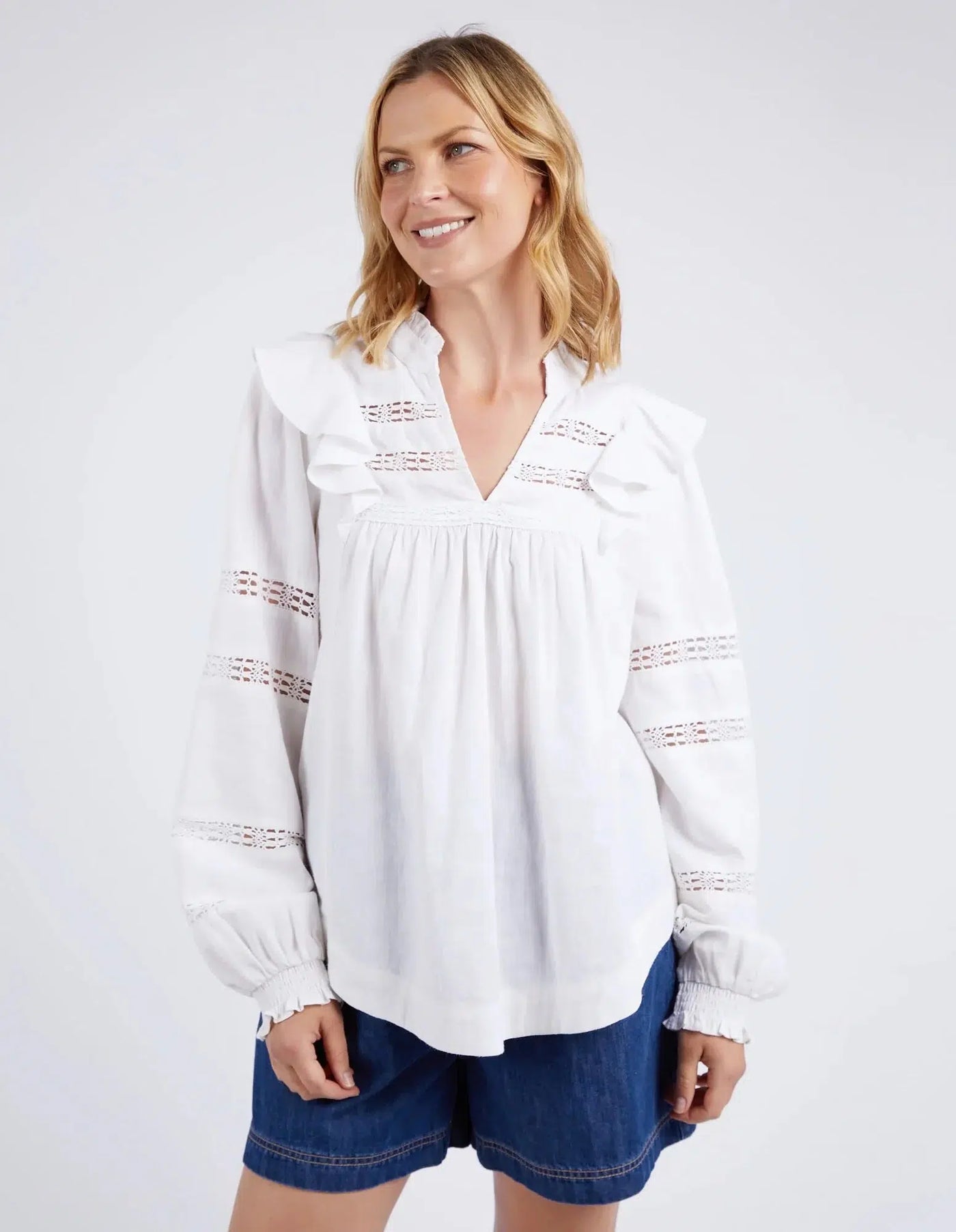 Bonnie Blouse - Marshmellow-Elm Lifestyle-Lima & Co