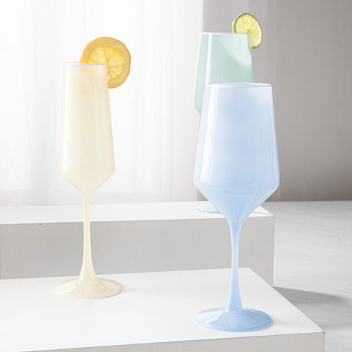 Chelsea Lemon 4pk Wine Glass-LADELLE-Lima & Co