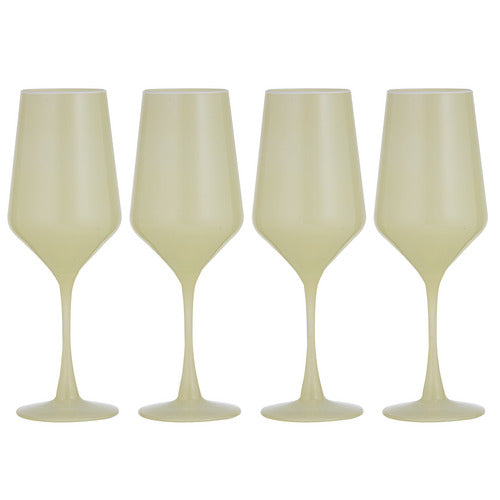 Chelsea Lemon 4pk Wine Glass-LADELLE-Lima & Co