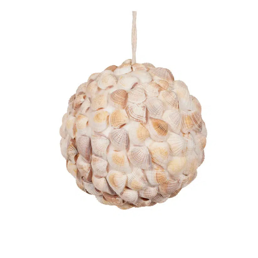 Clam Shell Bauble-Holly and Ivy-Lima & Co