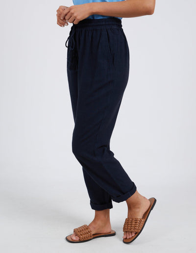 Clem Relaxed Pant - Navy-Elm Lifestyle-Lima & Co