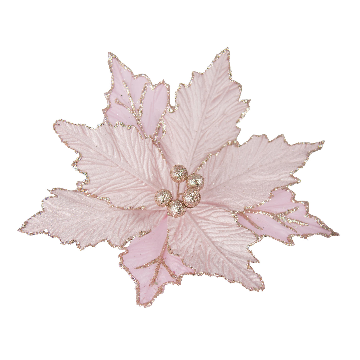 Clip On Pnsettia Pink Glitter Edge-Swing-Lima & Co