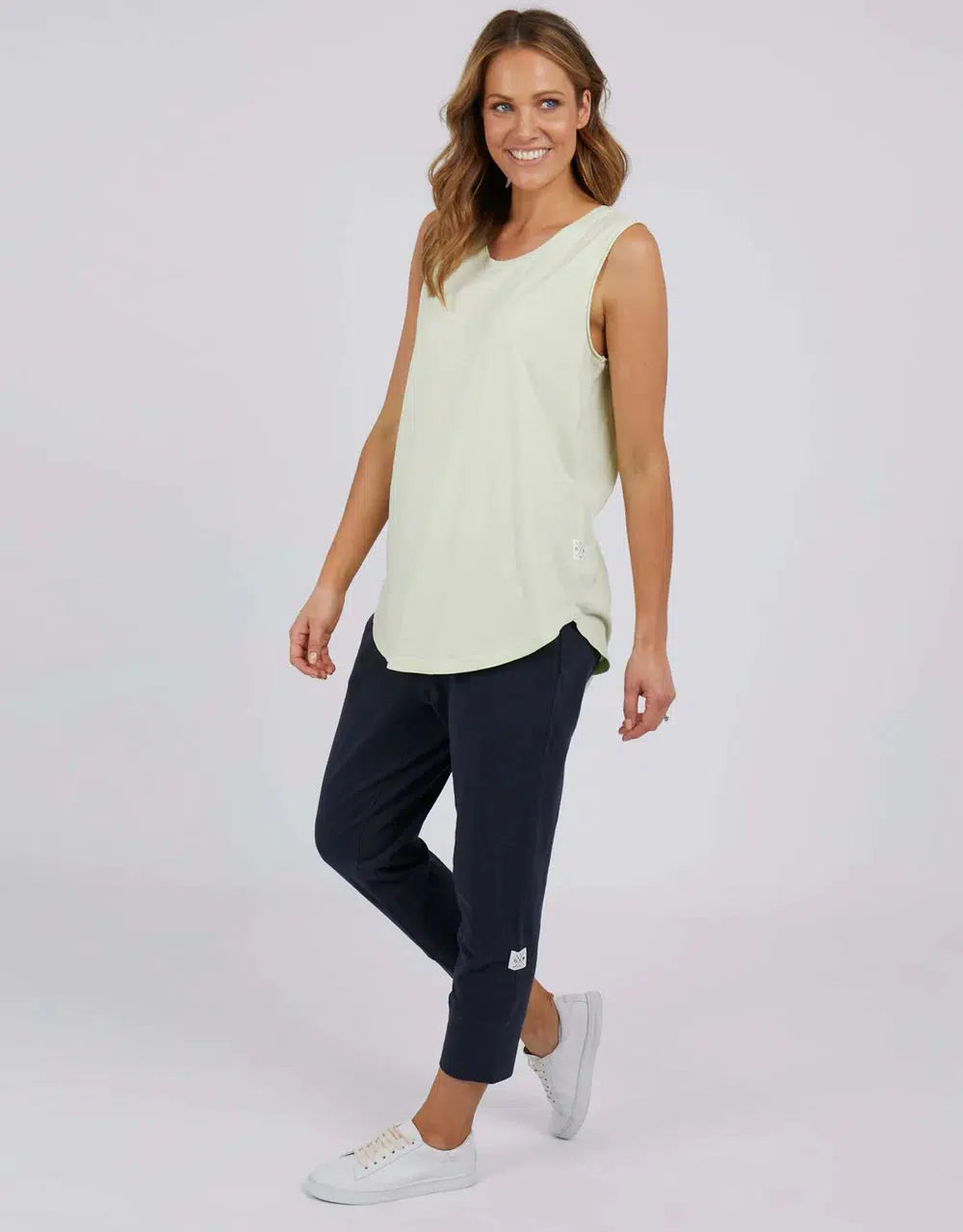 Cloud Scoop Tank - Lime-Elm Lifestyle-Lima & Co