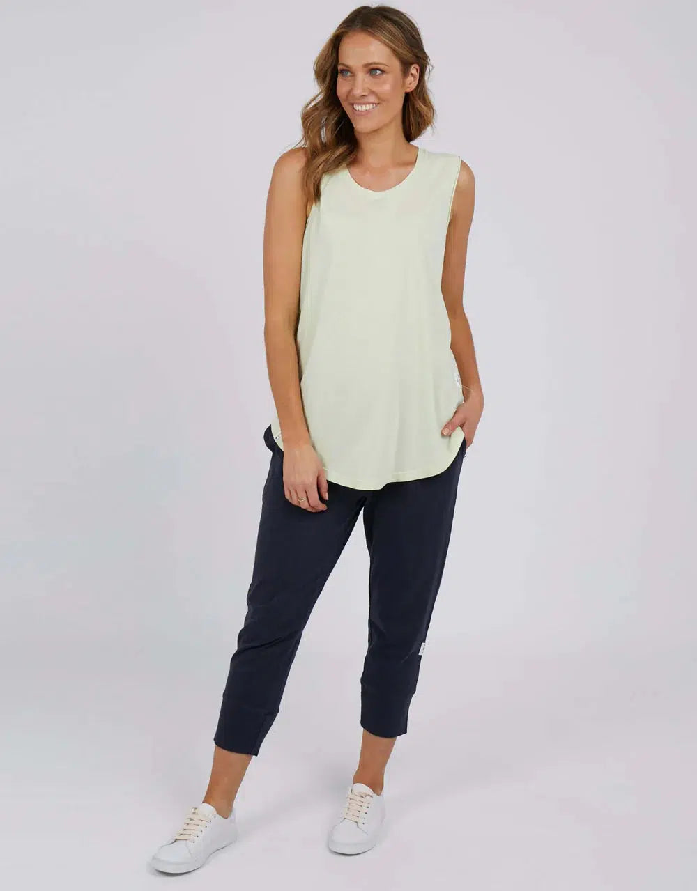 Cloud Scoop Tank - Lime-Elm Lifestyle-Lima & Co