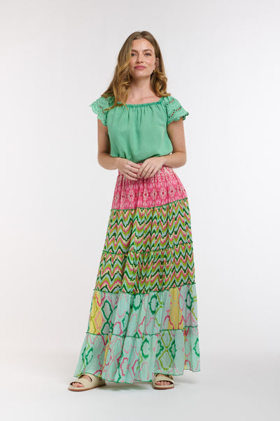 Costa Skirt - Pink/Green-Italian Star-Lima & Co