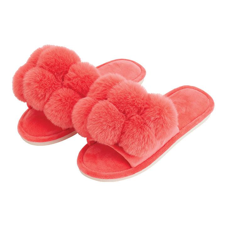 Cosy Luxe Pom Pom Slipper - Melon-Lima & Co-Lima & Co