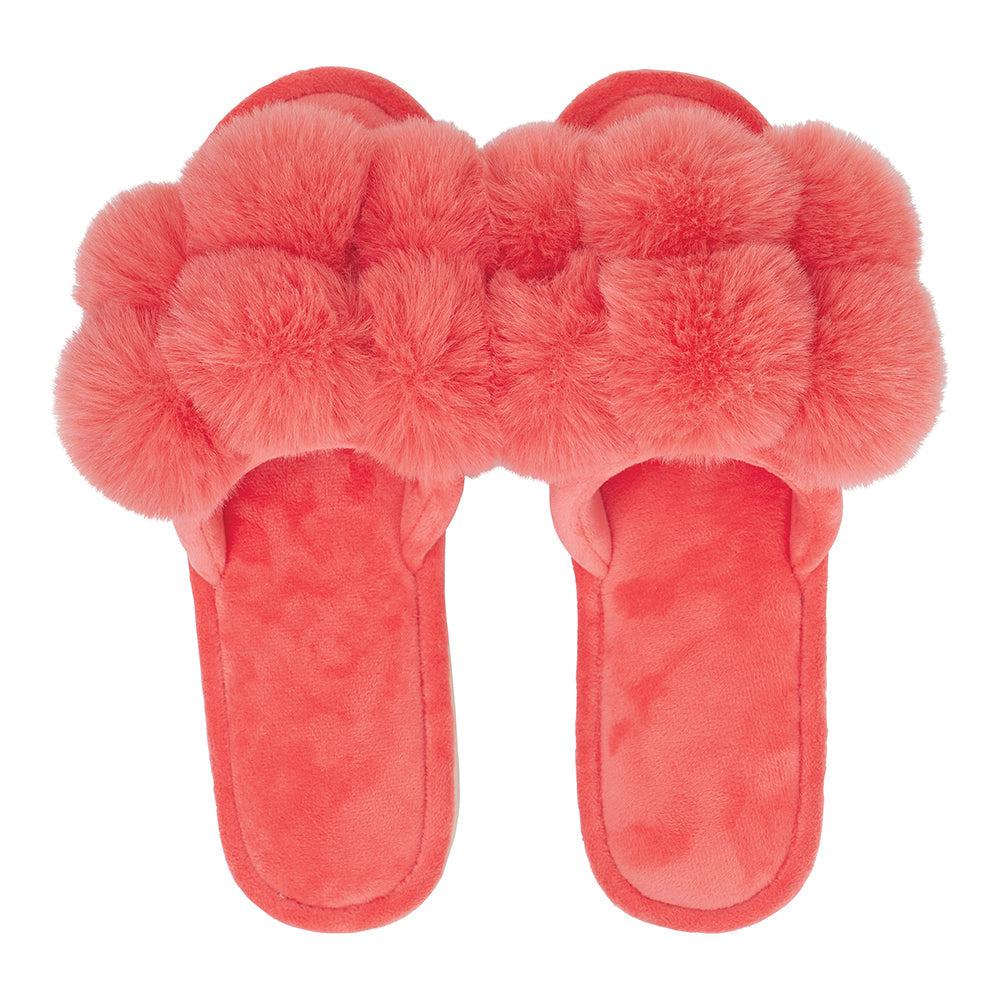 Cosy Luxe Pom Pom Slipper - Melon-Lima & Co-Lima & Co