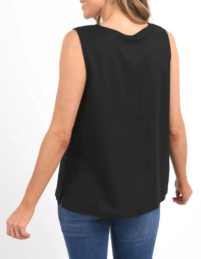 Curtis Woven Tank - Black-Elm Lifestyle-Lima & Co