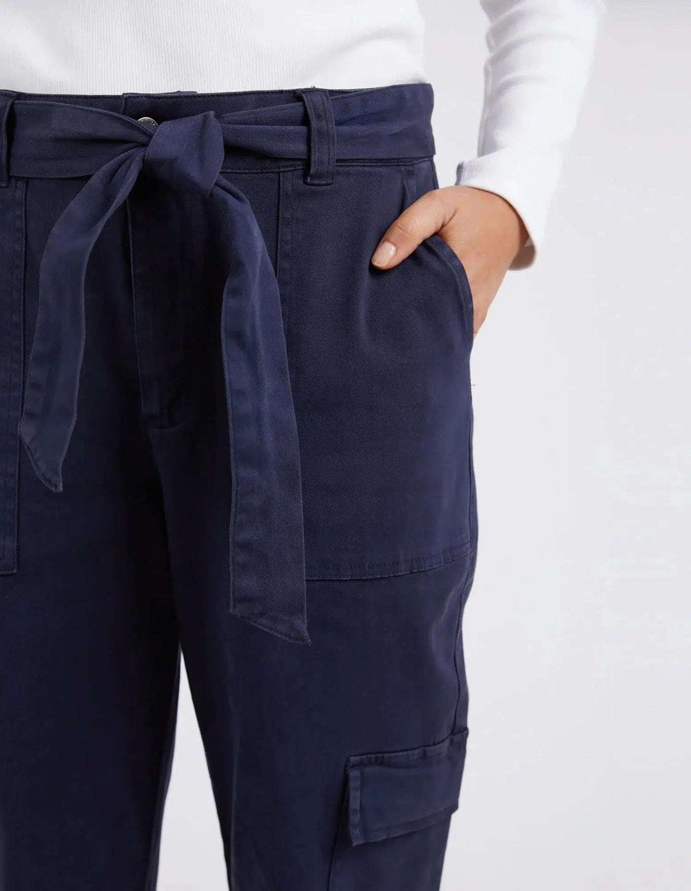 Dahlia Cargo Pant - Navy-Elm Lifestyle-Lima & Co