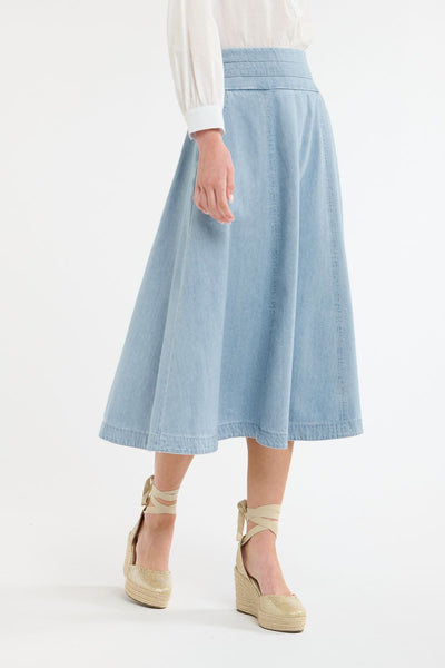 Dakota Denim Skirt - Light Wash-365 Days-Lima & Co