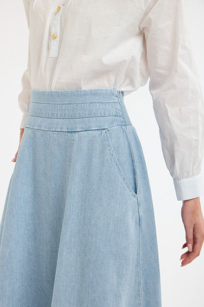 Dakota Denim Skirt - Light Wash-365 Days-Lima & Co