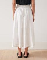 Dakota Linen Skirt - White-365 Days-Lima & Co