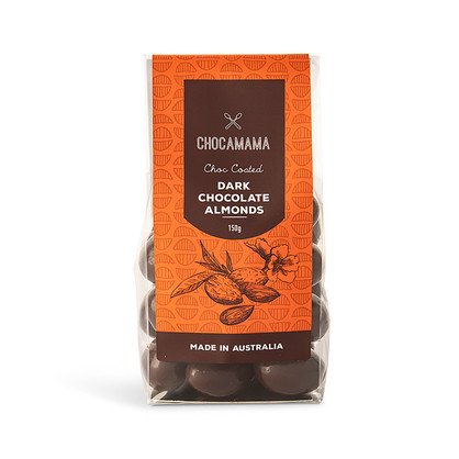 Dark Almonds 125g-Chocamama-Lima & Co