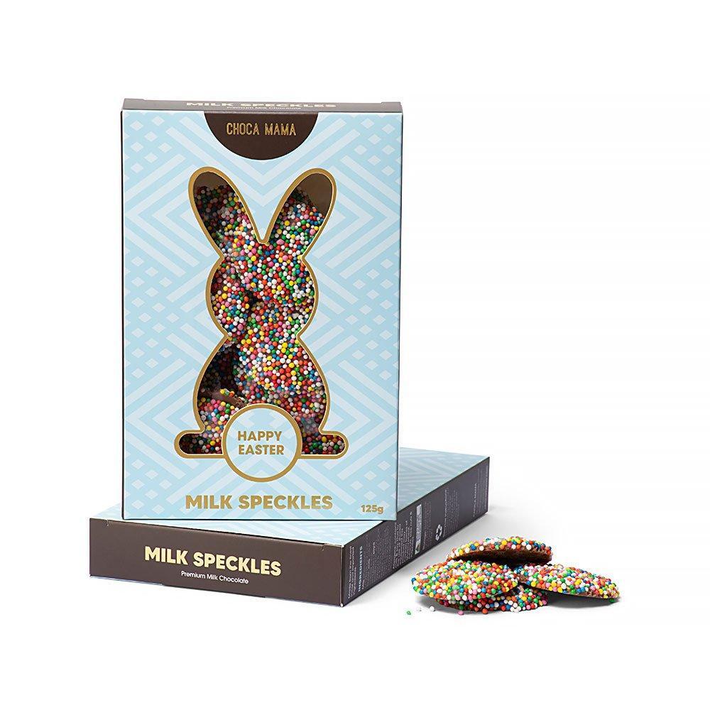 Easter Bunny Speckle Box Blue 125g-Chocamama-Lima & Co