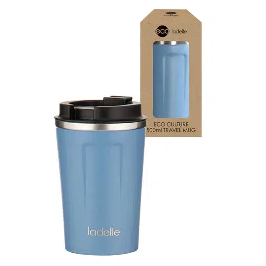 Eco Culture Travel Mug 500ml - Steel-Lima & Co-Lima & Co