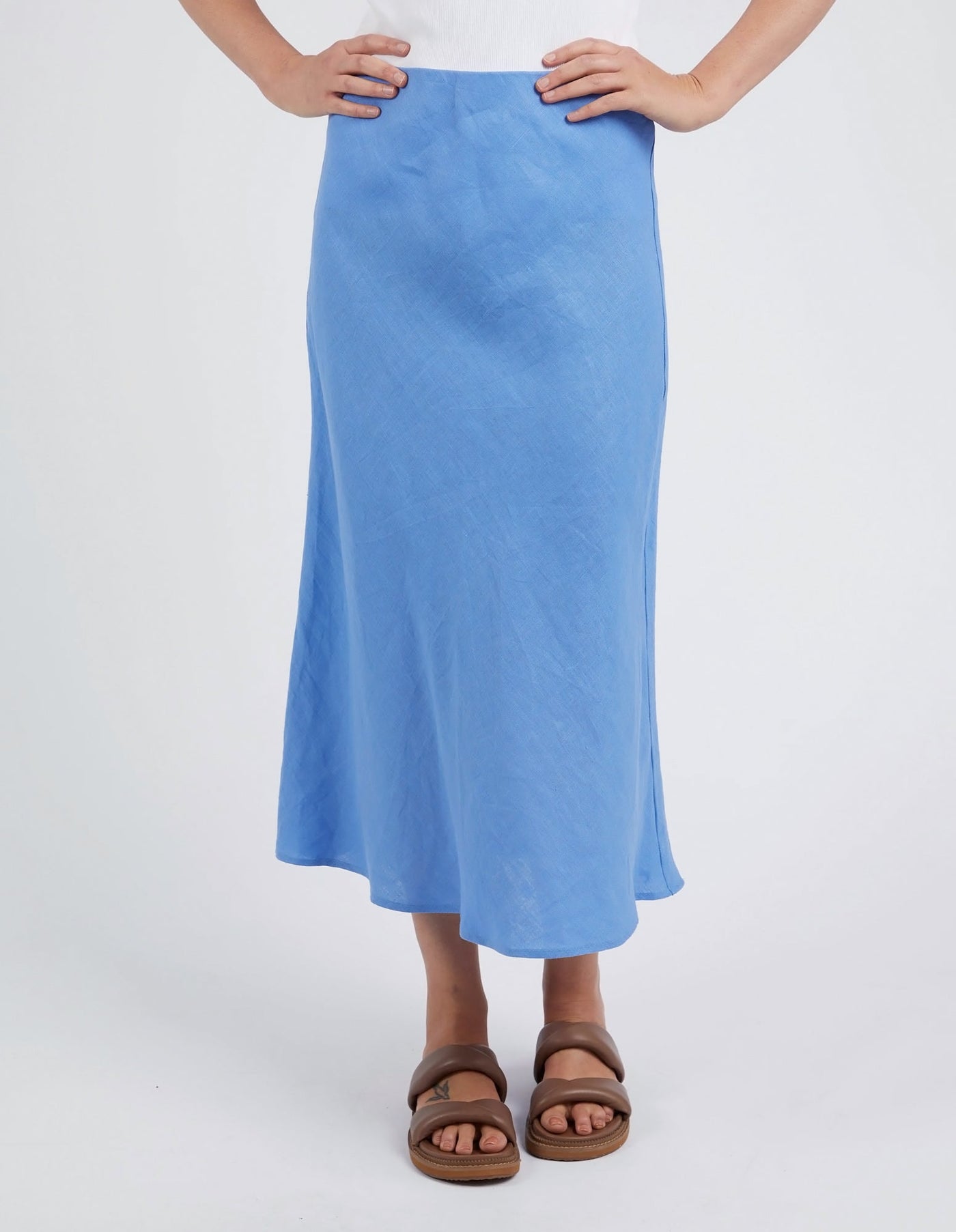 Eleni Skirt - Cerulean Holiday Print-Elm Lifestyle-Lima & Co