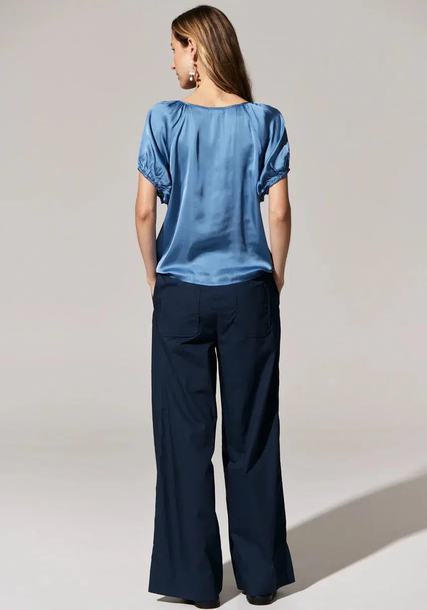 Estel Top - Blue-POL Clothing-Lima & Co