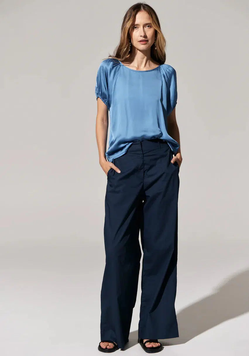 Estel Top - Blue-POL Clothing-Lima & Co