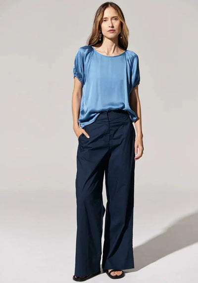 Estel Top - Blue-POL Clothing-Lima & Co