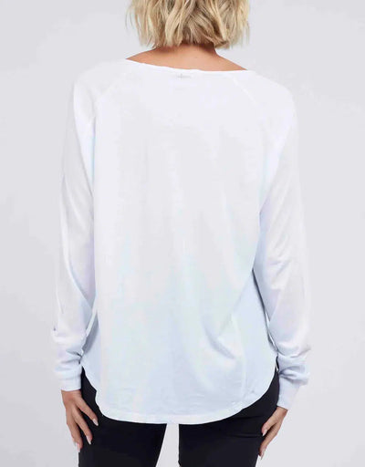 Extend long Sleeve Tee - White-Foxwood-Lima & Co