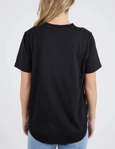 Farrah Short Sleeve Tee - Black-Foxwood-Lima & Co