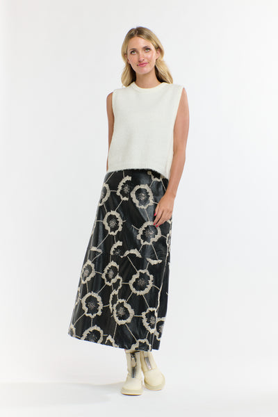 Florence PU Skirt - Black-365 Days-Lima & Co