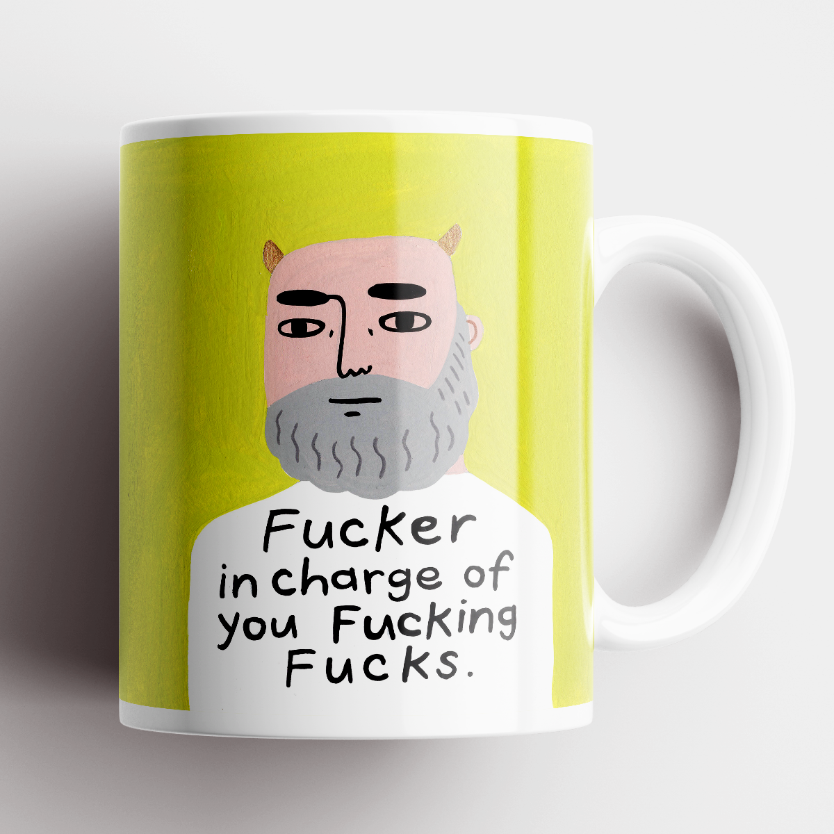 Fucker in Charge Grumpy Bastard Mug-Disrupted Industries-Lima & Co