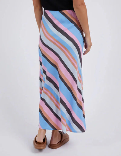 Gazelle Stripe Skirt - Multi Stripe-Foxwood-Lima & Co