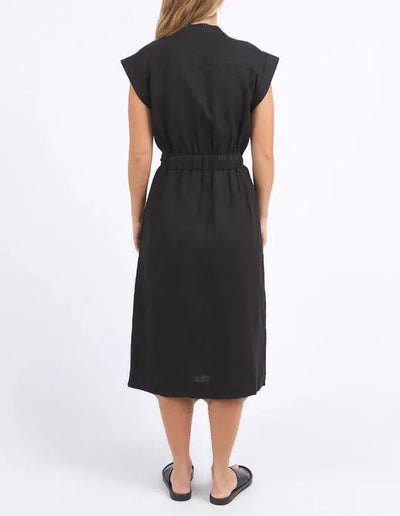 Harlow Midi Dress - Black-Foxwood-Lima & Co